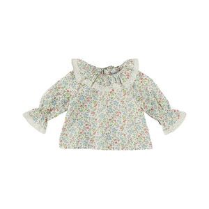 Pepa London Girls Cordelia Floral Blouse, Pink